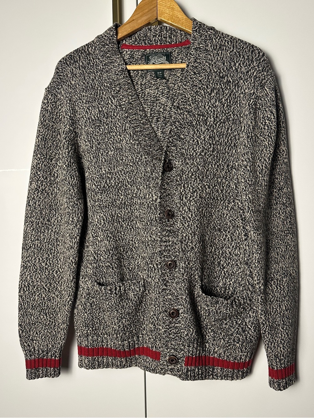 Roots Canada Men’s Marled Knit Cardigan Medium